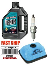 06/17 Honda CRF150F Premium Oil Change Kit Maxima Pro Air Filter NGK Spark Plug