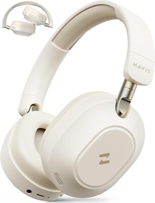 havit NC01 Wireless Bluetooth Active Noise Cancelling Headphones, Folding Design
