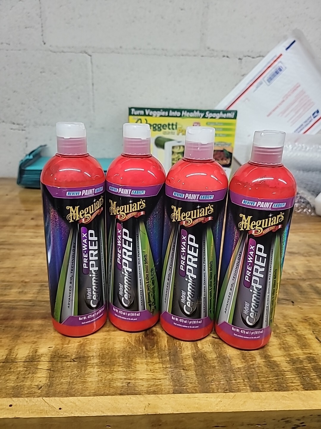 4 New Meguiar’s G220416 Hybrid Ceramic PreWax Prep Car & Auto