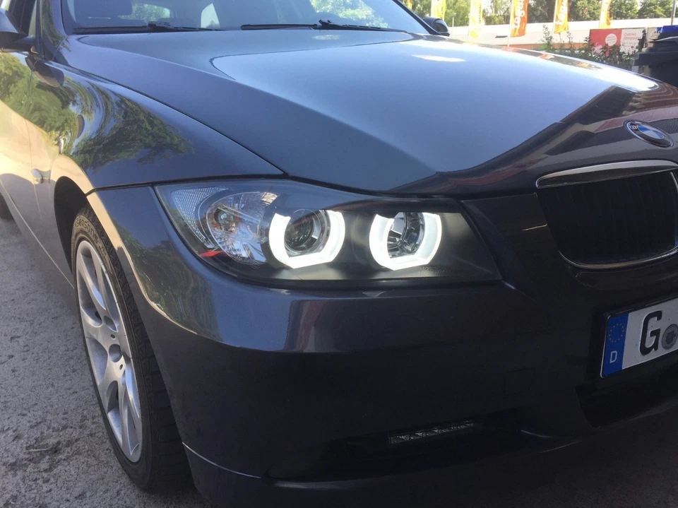 XENON SCHEINWERFER FÜR BMW E90 E91 05-08 SCHWARZ FÜR D1S HID TAGFAHRLICHT-OPTIK - Bild 3 von 4