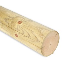 Palisade Ø12cm Kiefer imprägniert Pfosten rund KDI
