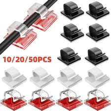 10/20/50pcs Cable Organizer Clip Wire Winder Holder Protector USB Cable Manageme