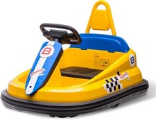Bumper Car Toddler Kids 6V Electric Ride On Toys 360  Spin 2-Speed Light Music