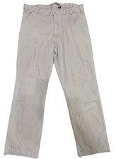 Carhartt Mens 40x32 Relaxed Rugged Flex Canvas Work Pants Khaki Brown BN2517-M