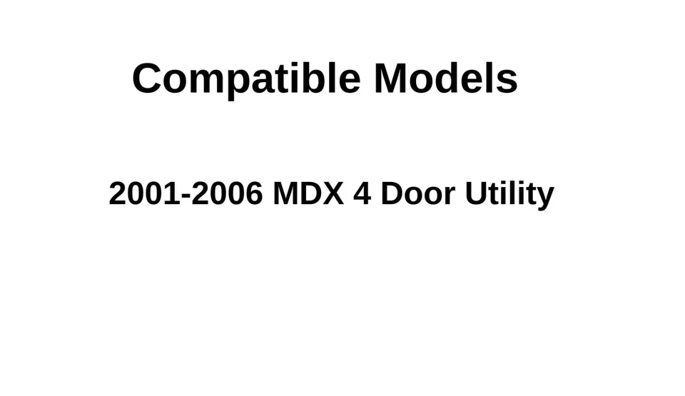 Vidrio de ventana de puerta trasera derecha lado pasajero Acura MDX 2001-2006 Foto 3 de 4