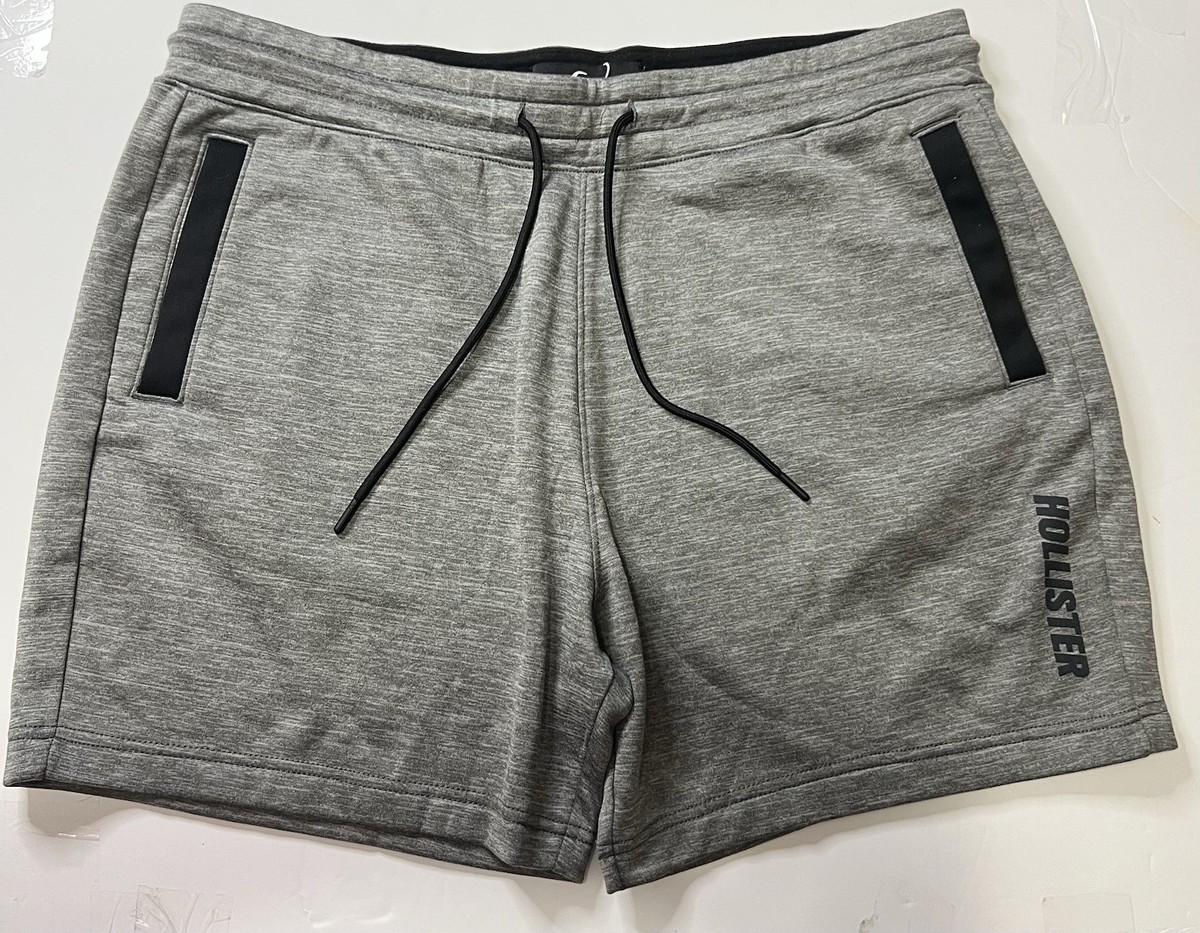 Hollister Men's Sweat Shorts Fleece Lined Pockets Drawstring XL