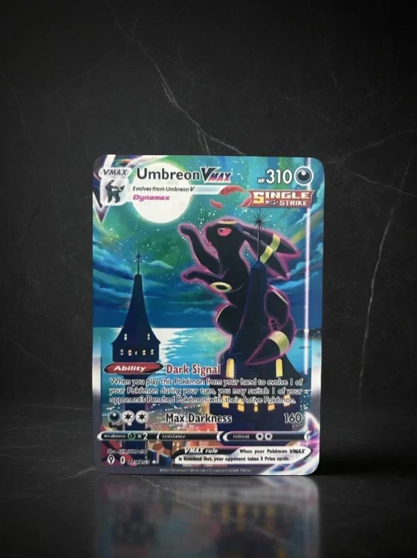Umbreon VMAX Gold Metal Card Stainless Steel/Display ~ Custom/Fanart
