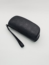 Oakley Sunglasses Case Only Black All Over Logo Zipper Soft Shell Pouch w/Strap
