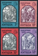 Antigua  258 - 261 Mint NH Complete 1970 Albrecht Durer Christmas Paintings Set