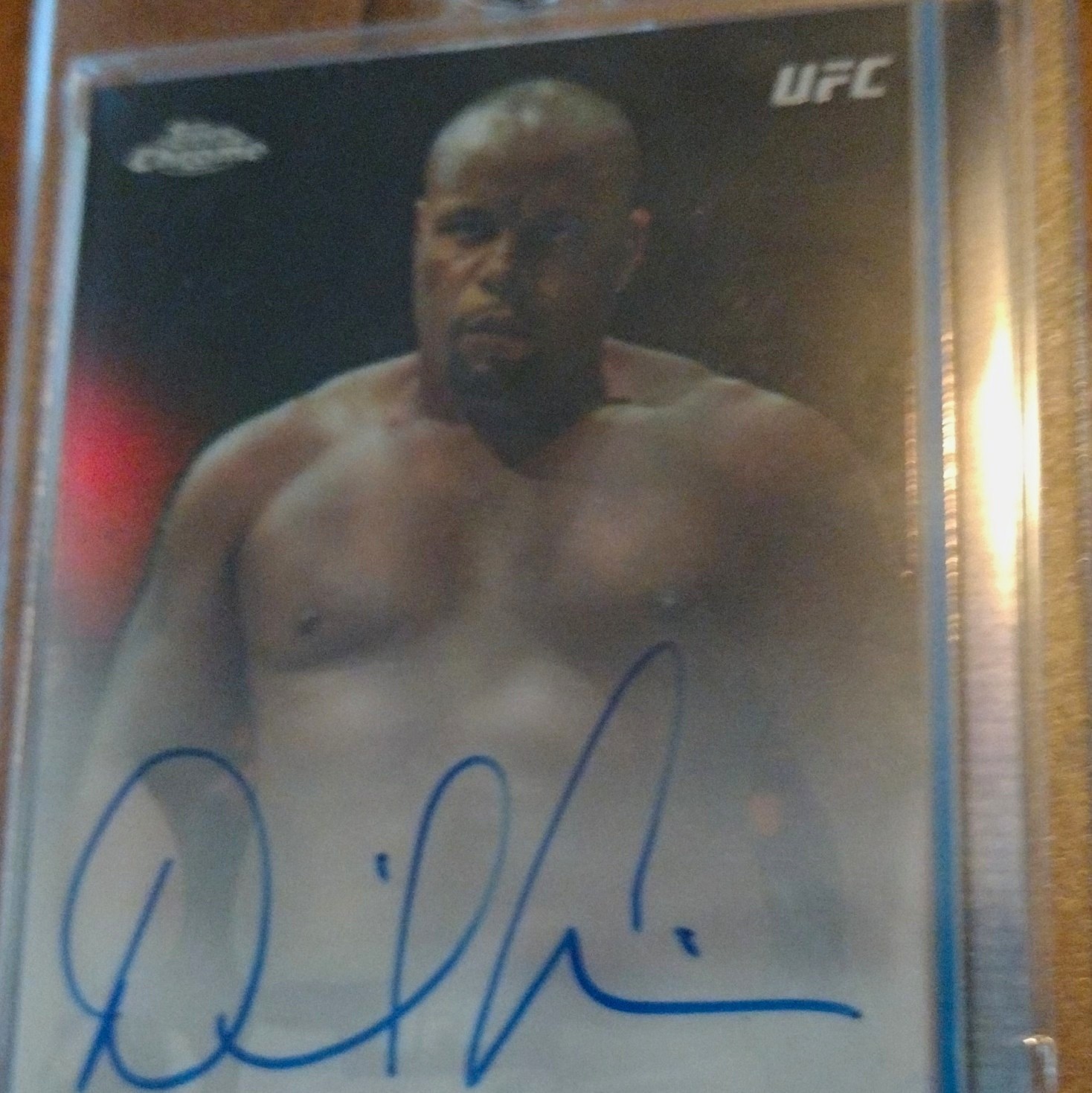 Topps 2019 UFC Chrome Daniel Cormier Fighter Autographs Auto Card #FA-DC WT231