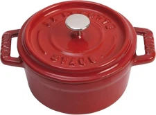 Staub Cast Iron 0.275 qt, Mini Round Dutch Oven, choose color