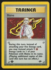 Blaine 17/132 1st Edition Holo Rare Gym Challenge Pokemon English MP on eBay