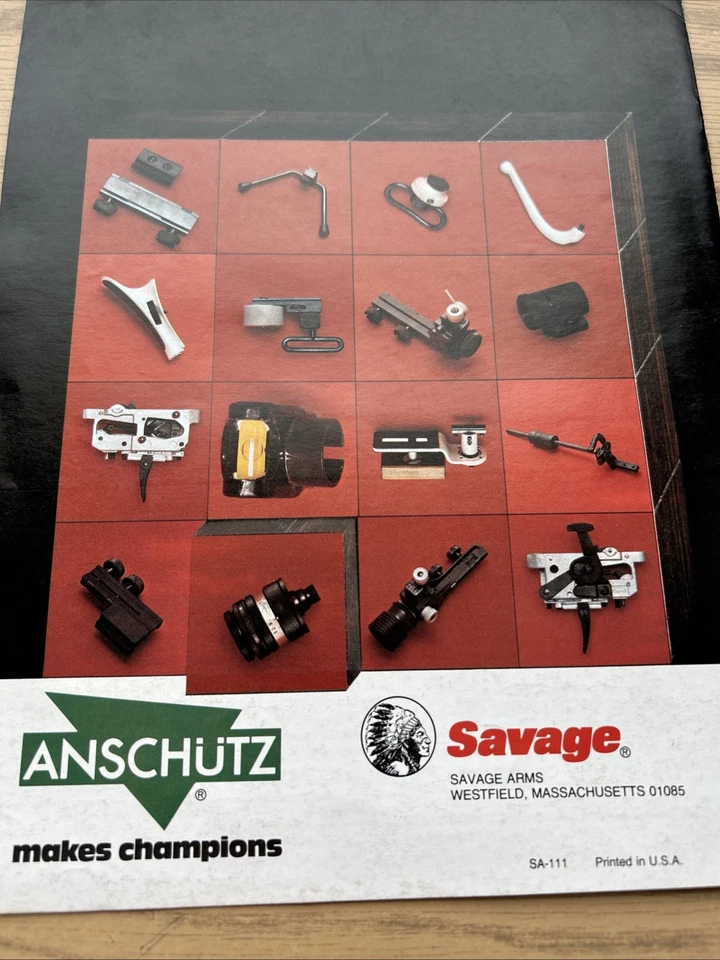 1980 ANSCHUTZ TARGET RIFLE CATALOG, FROM SAVAGE - Image 3 of 3