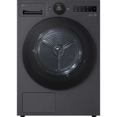 LG RHX7010TBB VX70 Series AI Dry Heat Pump Tumble Dryer 10 kg Black A+++ Rated - Image 1 of 4