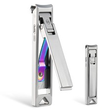 KeyUnity KN02 Keychain Nail Clippers, Foldable Stainless Steel Fingernail Cut...