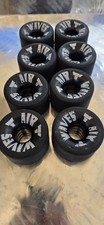 Airwaves wheels for Bauer and Supreme roller skates black air waves