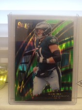 Cam Jurgens #292 Green Prizm Shock /699 2025 Panini Select Eagles NFL