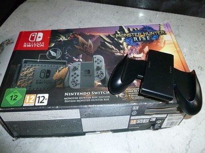 NINTENDO SWITCH MONSTER HUNTER RISE EDITION KONSOLE NUR VERPACKUNG MIT CON GRIP LESEN