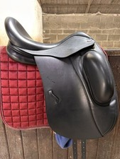 Harry Dabbs Allure Dressursattel schwarz 17,5" Medium Top Zustand Avant
