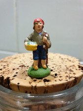 Santon Creche Noël nativite Marcel Carbonel Taille 1 4 cm Pêcheur Au Filet 