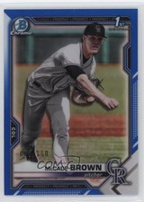 2021 Bowman Draft Chrome Blue Refractor /150 McCade Brown #BDC-59 s3g