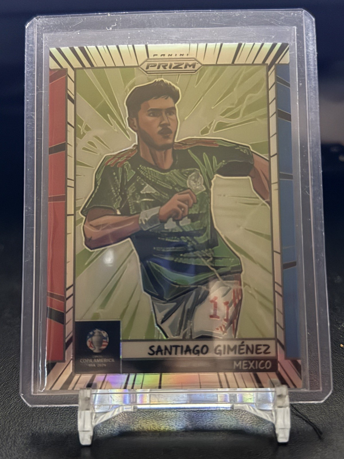 2024 Panini Prizm CONMEBOL Copa America Manga Prizm Santiago Gimenez #13