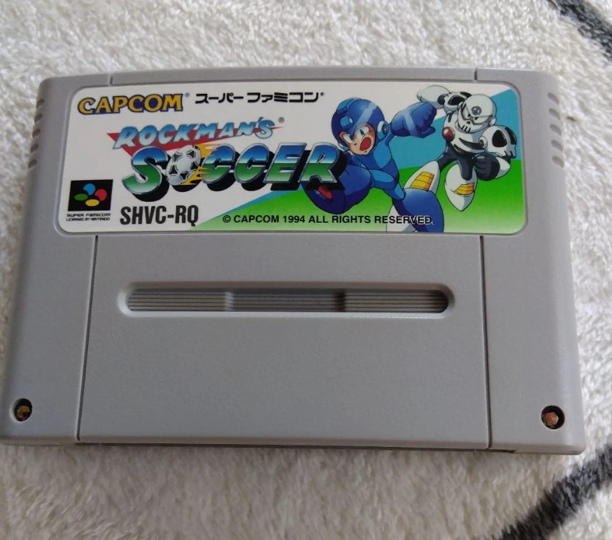 ROCKMAN'S SOCCER  / MEGA MAN  NINTENDO SUPER FAMICOM  SFC REG CARD. - Image 3 of 4