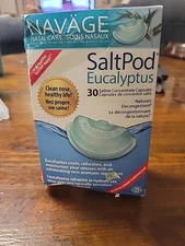 NAVAGE eucalyptus SaltPod 30 CT FACTORY EUCALYPTUS 30 packs Salt pods Exp 2025