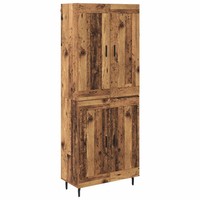Highboard 2Er Set Aus Altholz Und Holzwerkstoff Landhausstil