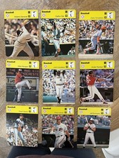 1977 Sportscaster MLB star lot 9: Roberto Clemente, Carlton Fisk, MVP Burroughs