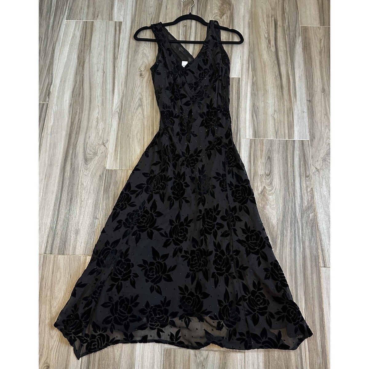 Vtg Y2K Fairy Slip Dress Velvet Floral SZ 6/S Whimsygoth Grunge Goth  Homecoming | eBay