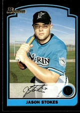 2003 Bowman Jason Stokes Florida Marlins #163