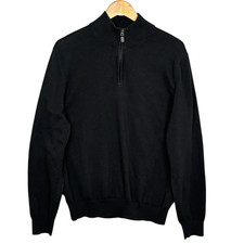 Jos A Bank Traveler Pima Cotton 1/4 Zip Sweater Mens XL Classic Business Casual