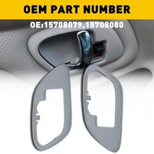 Interior Door Handle Gray Trim Set Pair For Chevy GMC Truck 15708080 15708079 EU