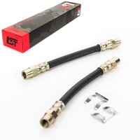 2X Bremsschlauch Leitung Bremse +Haltefeder Hinten FüR VW Golf II Jetta 160 Mm