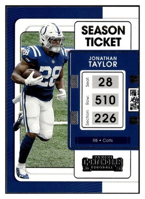 Jonathan Taylor 2021 Panini Contenders #43 Indianapolis Colts *318E