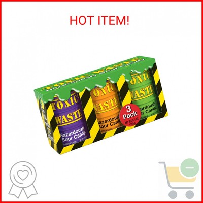 TOXIC WASTE | 3-Pack Toxic Waste Special Edition Drums of Assorted Sour Candy - 