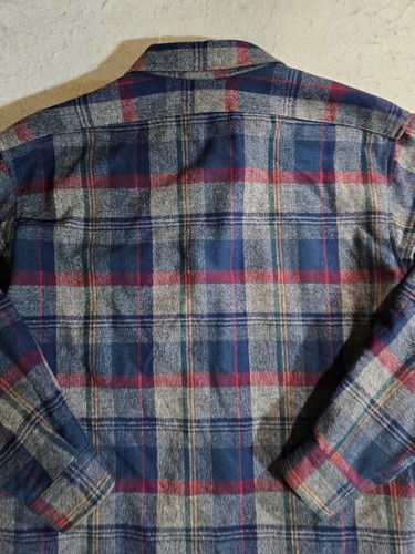 Vintage 90s Pendleton 100% Wool Flannel Button Up Broad Shirt Mens Size X-Large - Picture 7 of 8