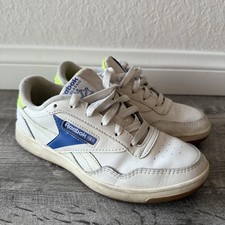 Reebok Classic White and Blue Low Sneakers