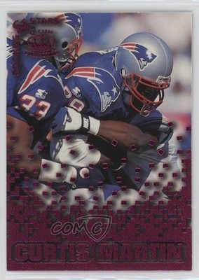 1995 Pacific Triple Folders Rookies & Stars Raspberry Curtis Martin RC HOF 10k8