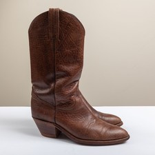 VTG 90s Frye 3239 Brown Leather Cowboy Western Boots Mens 10.5 D Made in USA