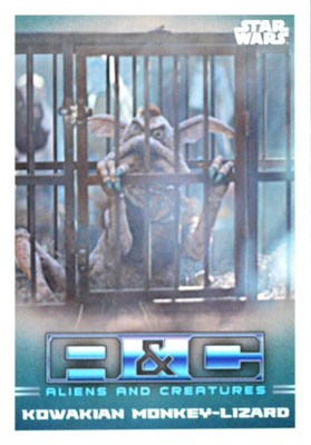 2021 Topps Star Wars The Mandalorian Aliens & Creatures Kowakian Monkey-Lizard #