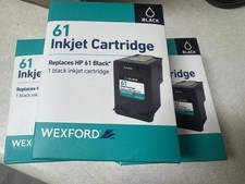 3X Wexford Inkjet Cartridge Replaces HP 61 -Black -Sealed