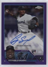 2023 Topps Chrome Update Purple Refractor /250 George Soriano #AC-GSO Auto 0q5k