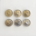 66-68 kennedy half dollar 40% silver lot of 6