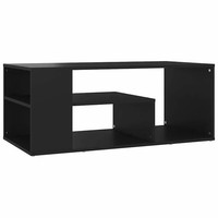 Tinkaro Couchtisch Schwarz 100X50X40 Cm Spanplatte