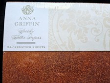 Anna Griffin Spooky Glitter Paper - NEW
