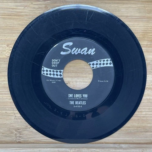 The Beatles - She Loves You / I'll Get You 7" Record 1964 Swan Rock 45 RPM