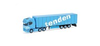 "Herpa 321143 - 1:87 Scania CR 20 Hochdach 6X4 KüHlkoffer-Sattelzug \"Tenden\" (N)"