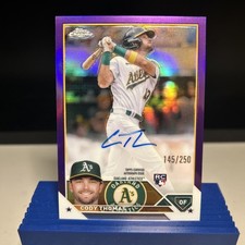 2023 Topps Chrome Cody Thomas Rookie Auto Purple Refractor 145/250 Rangers